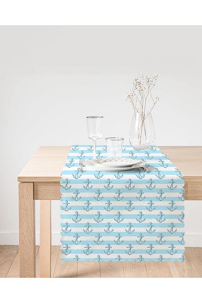 Realhomes Alergăr cu design special tematic Blue Sailor