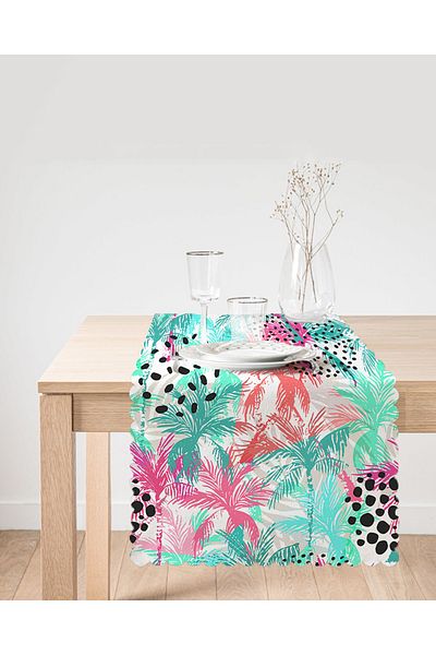 Realhomes Ogea Patterned Colorful Modern Runner