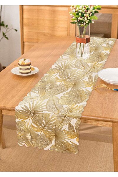 Realhomes Alergăr cu design special, cu tematică, frunze Amazon, de culoare n...