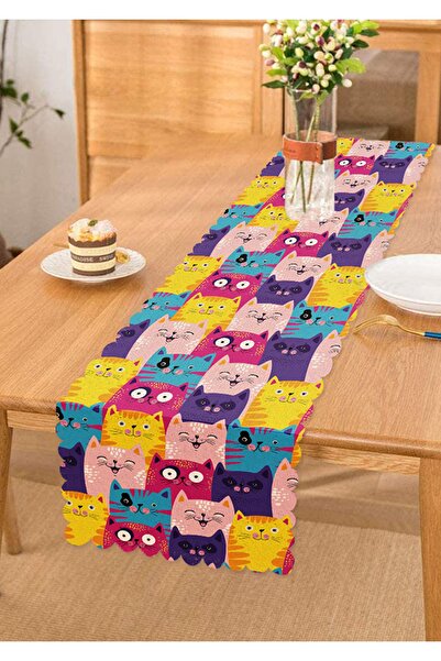 Realhomes Alergăr cu design special pentru camera copiilor pisici colorate