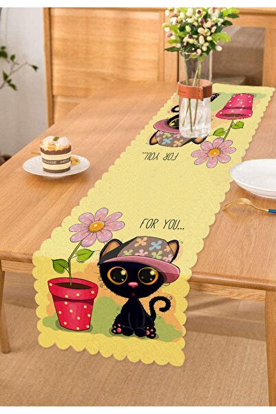 Realhomes عداء ديكور مطبوع رقميًا على شكل قطط لطيفة