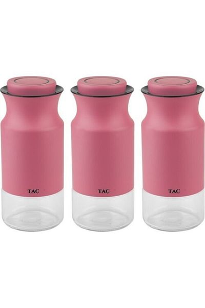 Taç Mia 3-Piece Medium Jar Set Spice Bowl 600ml