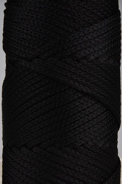 SENSY Premium Polyester Macrame Rope 5 Mm Pp Cord Set of 2 Black, Jumbo Rope, Macrame, Charger, Bag Rope