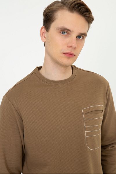 U.S. Polo Assn. Καφέ ανδρικό φούτερ