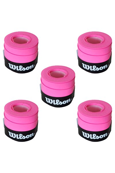 Wilson Comfort Bowl O'grips 5 Adet Grip, Tenis Raketi Gribi Pembe