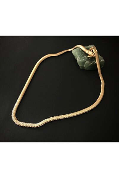 Opia Takı & Aksesuar Gold Plated Italian Chain Necklace For Women