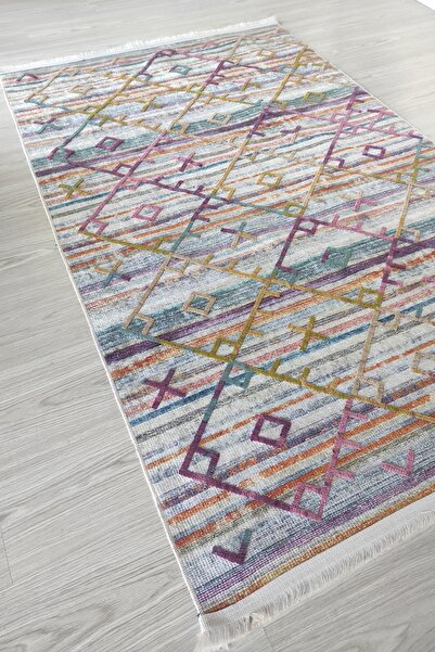 Just Arte Makinede Yıkanabilir Kilim Kaymaz Taban Arte Mutfak Dekoratif Halı ...