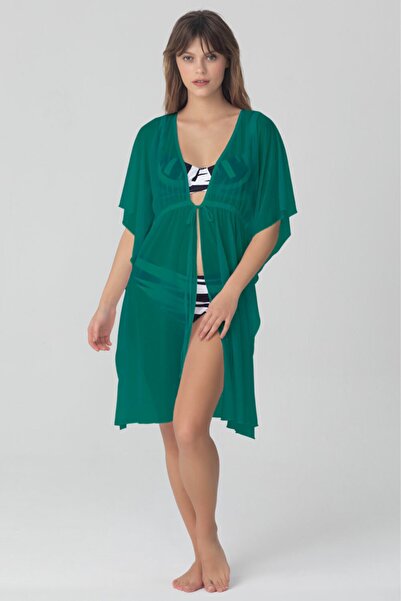 Kom Φόρεμα παραλίας με ανοιχτό μπροστινό μέρος και κοντό στυλ Wiona