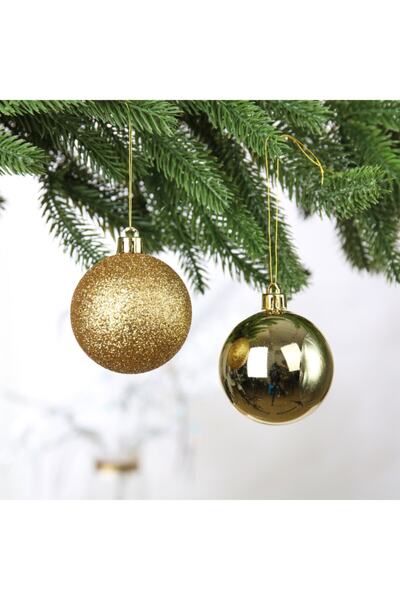 Karaca Home Shine Christmas Tree Decoration Set - 30 Pieces, Gold