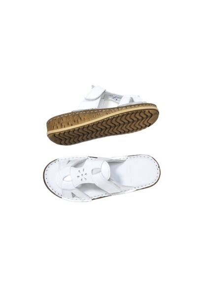 KAPAR Papuci din piele cu velcro lateral