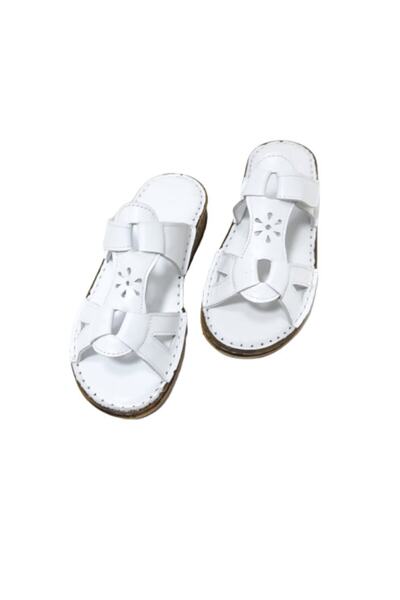 KAPAR Papuci din piele cu velcro lateral