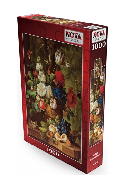 Nova Puzzle Nova 1000 Pieces - Roses and Tulips Still Life Puzzle