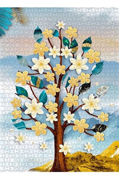 Nova Puzzle 1000 Piece Gold Colored Tree Puzzle