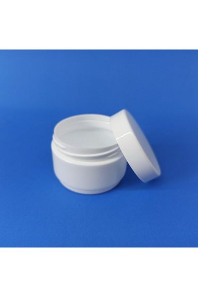 demethome Cutie albă 25 ml mini goală pentru pomade-crem-cosmetice 100 buc