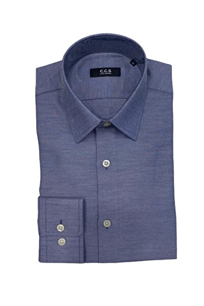 Sarar Ccs Frank So Dokulu Slim Fit Синя сорочка