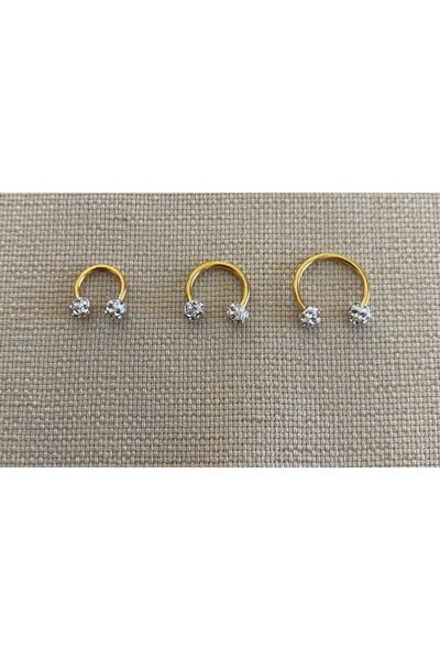 SU PERİSİ TAKI BİJUTERİ Gold Septum Shambala 6 Mm