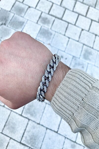 OSLO TAKI Cuban Chain Bileklik Silver