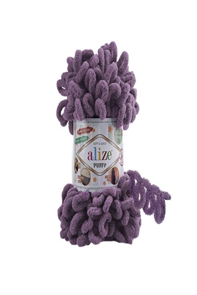 Alize خيط منسوج يدويًا منتفخ 437 بنفسجي 5 عبوات