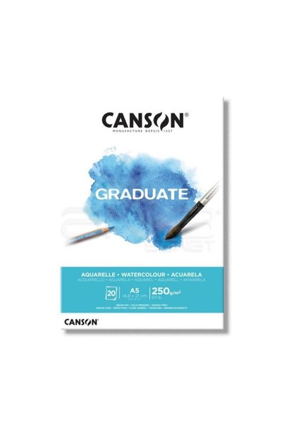 Canson ألوان مائية للخريجين كتلة ألوان مائية A 5 250 جرام 20 ورقة
