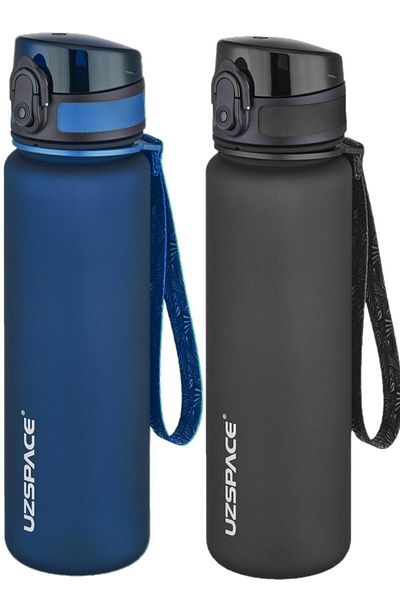 Uzspace Set of 2 500ml Tritan Water Bottle
