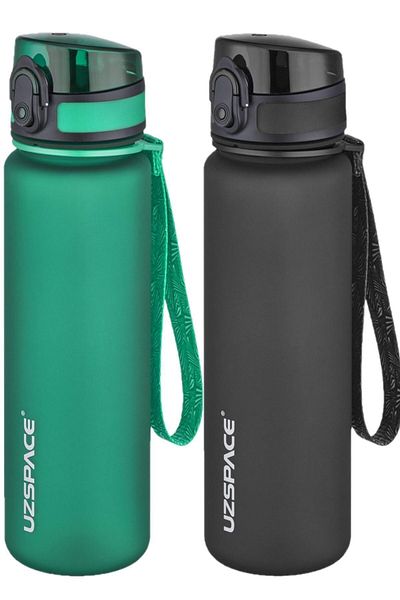 Uzspace Set of 2 500ml Tritan Water Bottle
