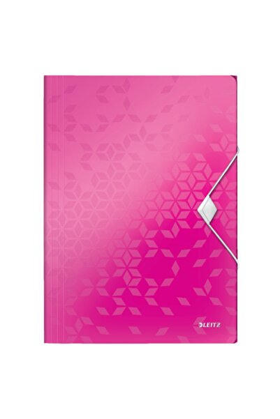 Leitz 4599 Active Wow Ince Lastikli Dosya Metalik - Pembe