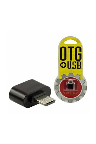 Genel Markalar Micro Usb To Usb Android Otg Çevirici Dönüştürücü Adaptör Siyah