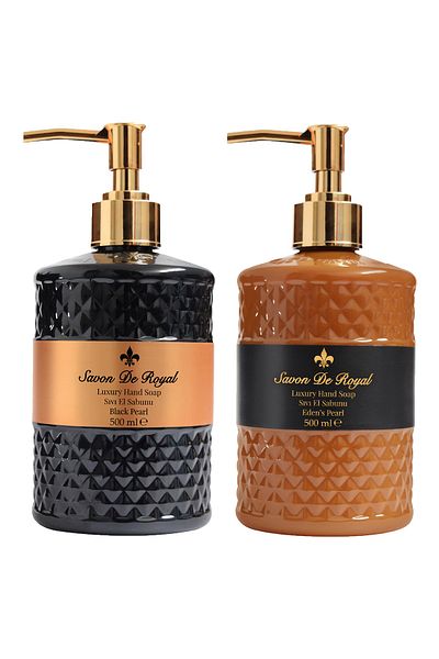 Savon De Royal Luxury Vegan Liquid Soap Black And Eden's Pearl 500 Ml