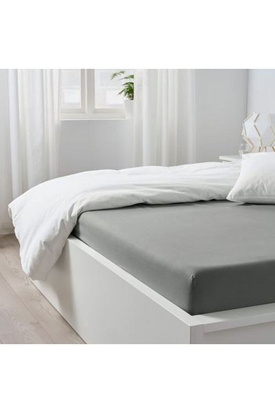 IKEA Dvala Double Sheet, Gray 160 X200 Cm