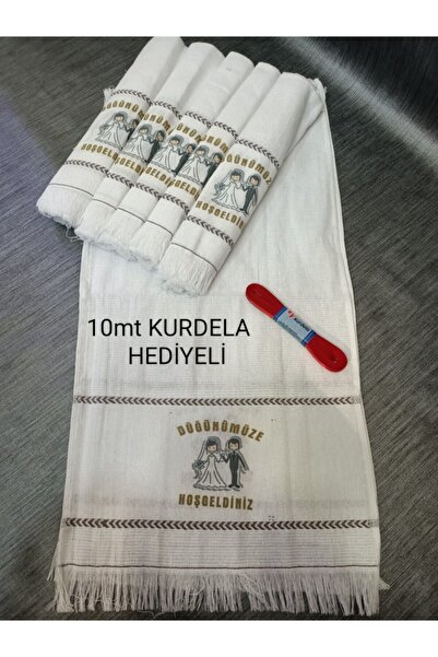 NYK HOME Kurdelalı Düğün Araba Havlusu Bağlama Havlusu
