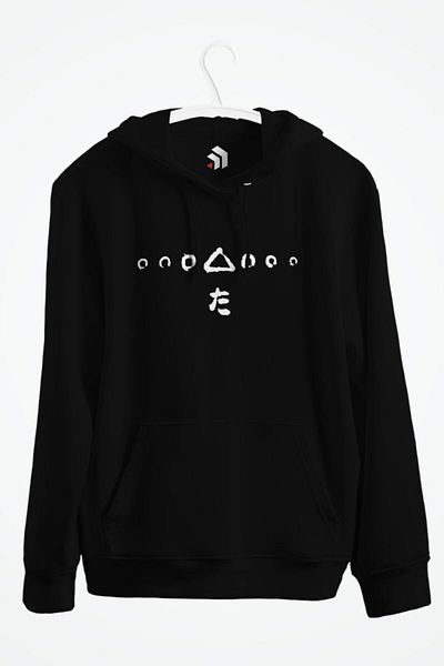 karikatürstore Seven Samurai Anime Printed Hooded Sweatshirt