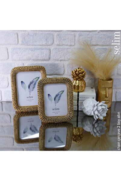 Selim 15x20 Chain Çerçeve Altın