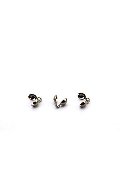yfhobi 20 Adet - 8x9 Mm Nikel Kaplama, Düğüm Kapama, Misina Kapama, Takı Yapım Aparatı, #720n