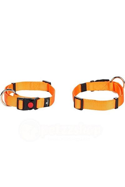 Flamingo Orange Asp Dog Collar - 55-75 Cm