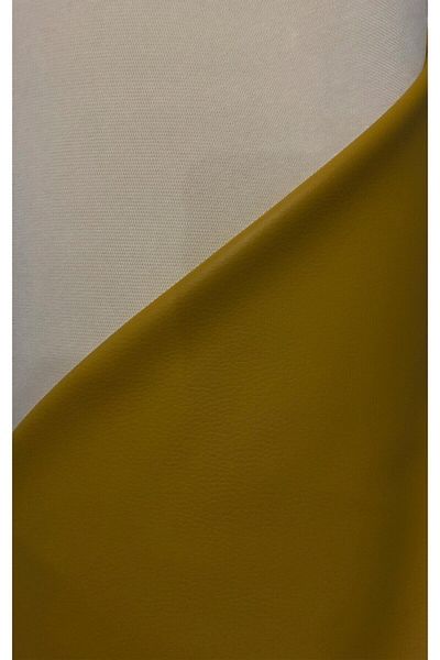 Yerlim Faux Leather Mustard Fabrics By The Meter Ideal For Furniture And Auto Upholstery
