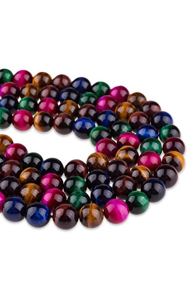 Dünya Doğal Taş Seria de piatră naturală ochi de tigru colorat de 10 mm