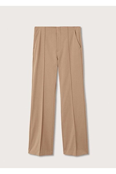 MANGO Woman Kadın Kahverengi Pantolon