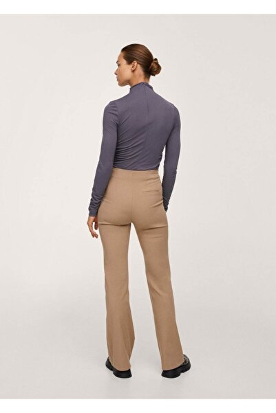 MANGO Woman Kadın Kahverengi Pantolon