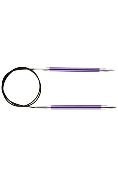 BALIM ÖRGÜ EVİ إبرة حياكة Knitpro Zing مقاس 80 سم مع خط صيد مقاس 3,75 مم