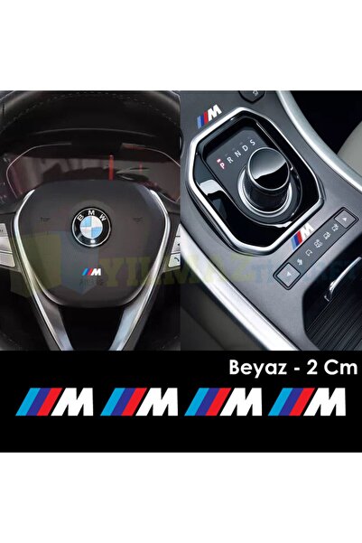 yılmazetic Bmw M Logo Torpido Ayna Kapı Kolu Direksiyon Oto Sticker Yapıştırm...