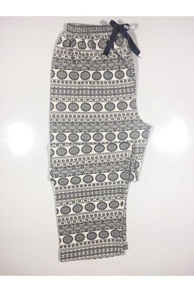 Altınay Cotton Pocketless Winter Women's Pajama Bottoms Pmk2