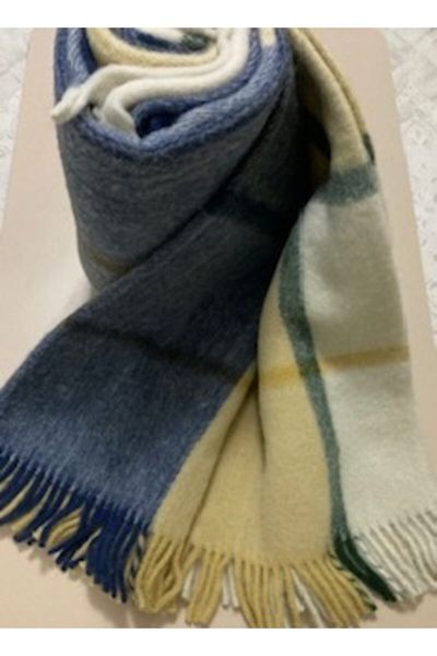 GENÇEV HOME COLLECTİONS Gençev Home &selin& Wool Scotch Blanket King Size & Scotch Wool Blanket - Wool