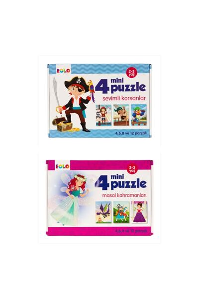 Eolo 4 Mini Puzzle Cute Pirates/fairy tale Heroes