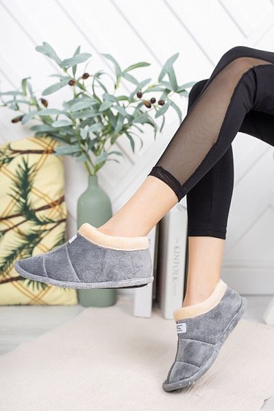 Anıl Ayakkabı Papuci unisex Pantofi pentru interior Talpă moale Gri
