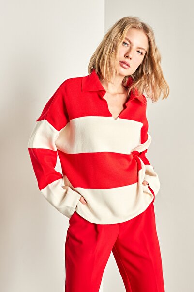 Y-London Sweater - Red - Oversize