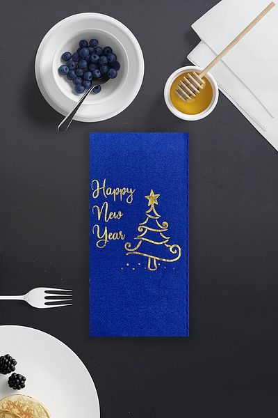 Artikel 16 Happy New Year Decor Presentation and Serving Napkins