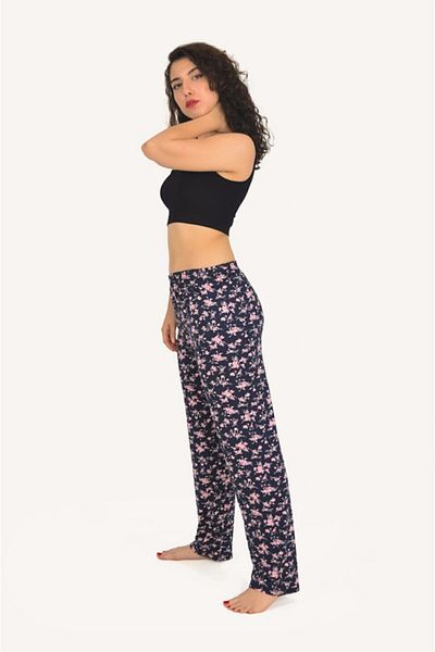 MAYSSTORE Pijamale cu model de flori roz