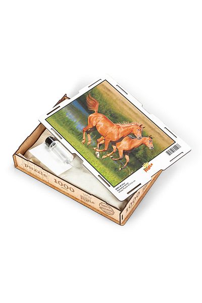 King Of Puzzle Horses Wooden Puzzle 1000 Pieces