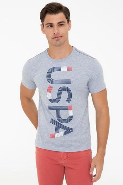 U.S. Polo Assn. Men's Gray Short Sleeve Tshirt