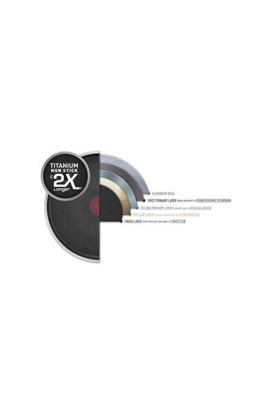 TEFAL C68540 Titanyum 1X XL Force Izgara Tava 26 cm
